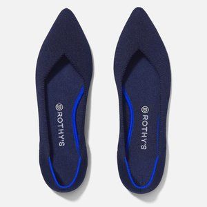 Rothy’s Maritime Navy Point Toe Sz 8.5 New w/ Box